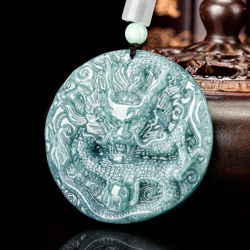 Women'S Fashion - Burmese Jadeite Dragon Pendant Necklace Gifts