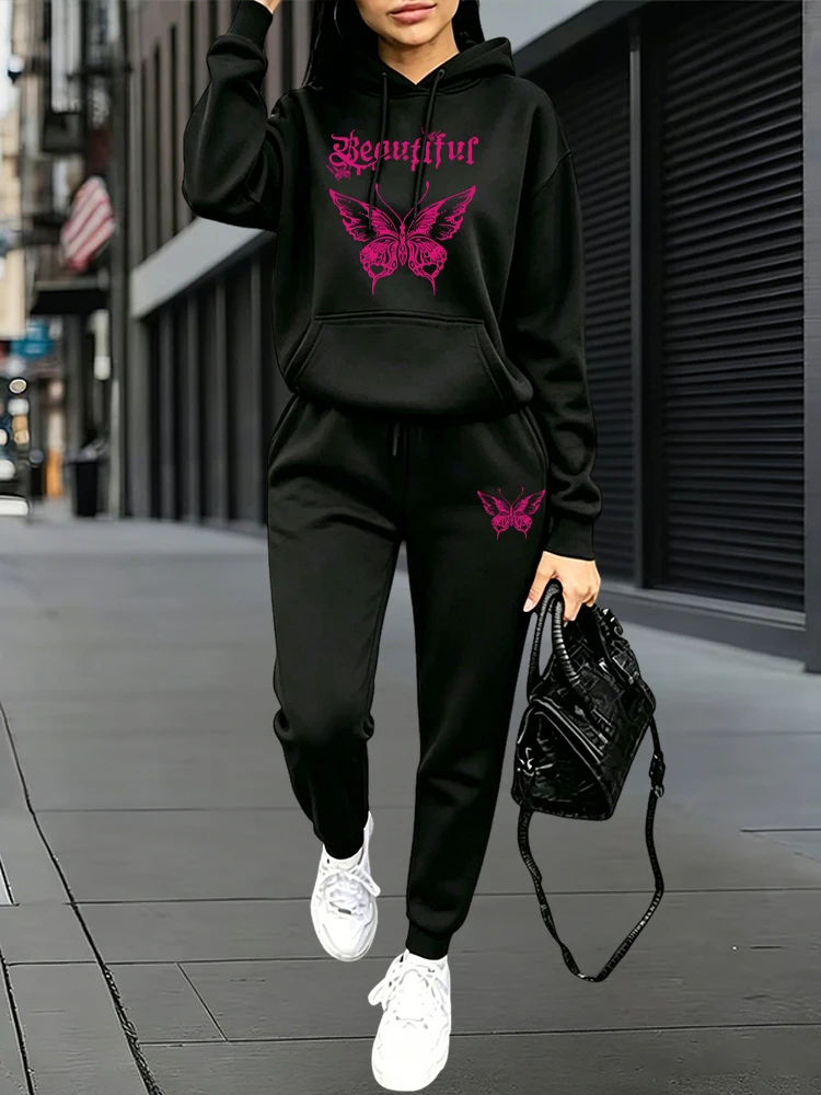 Women Fashion Outfits - Autumn Winter Daily Casual Sports Jogger