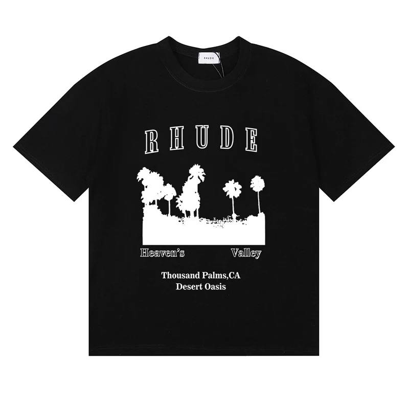 Women Fashion Brand Logo - Fashionable Brand Rhude T-shirt Summer Casual