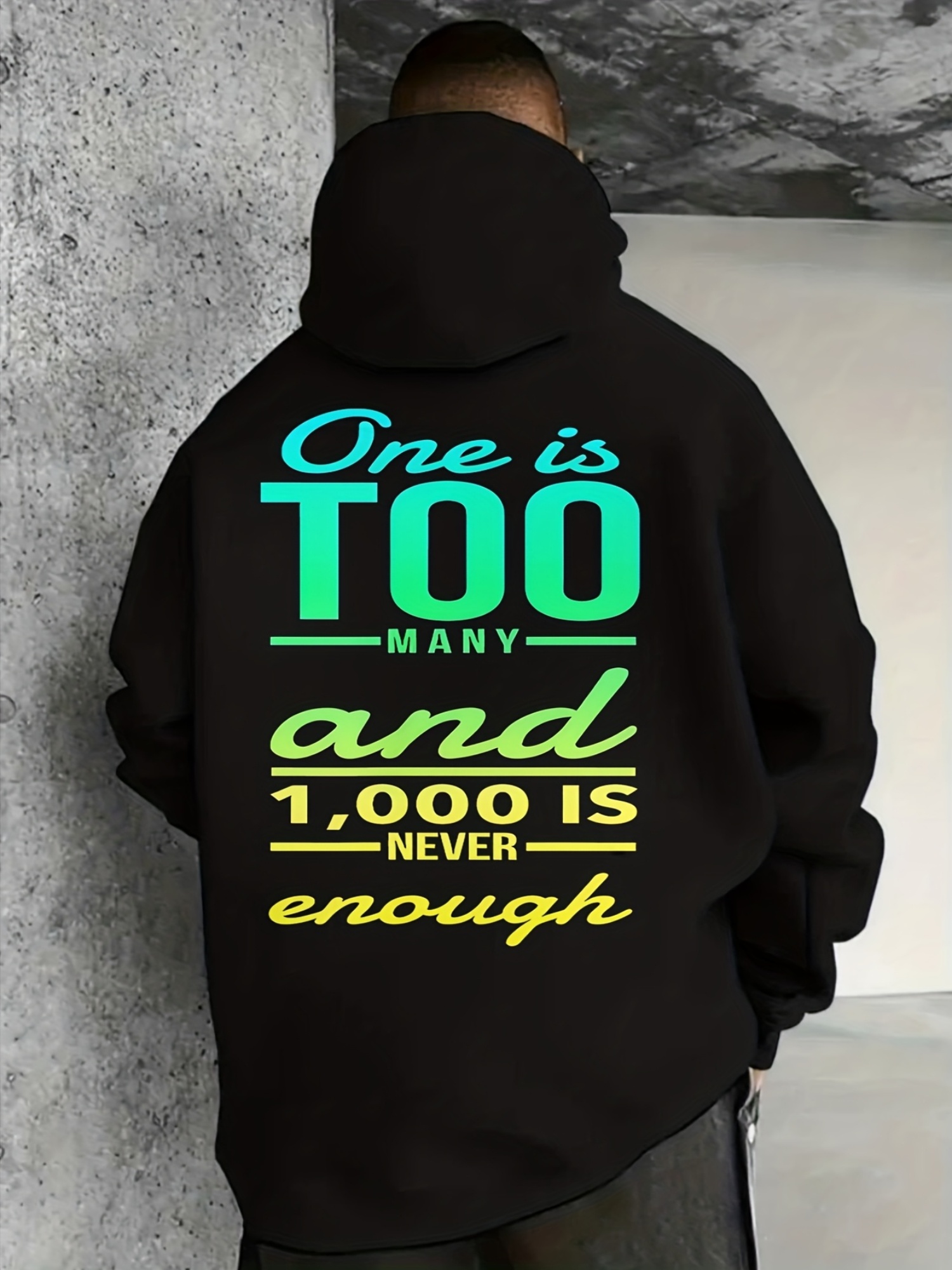 Women'S Fashion Edgy - Classic Black Pullover Hoodie with Kangaroo