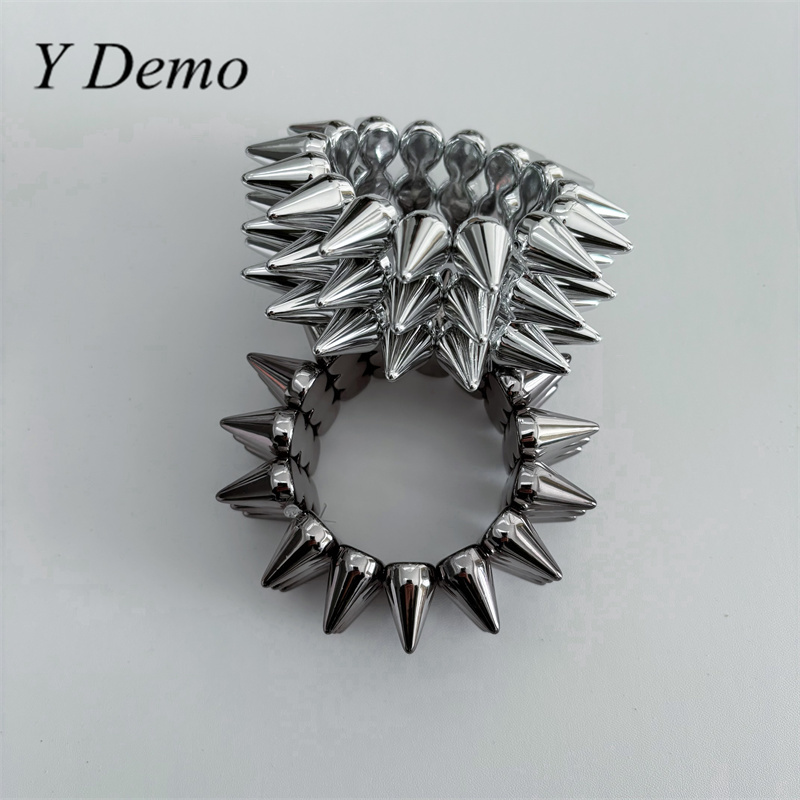 Women'S Y3K Fashion - Y Demo Y3K Futuristic Punk Rivet