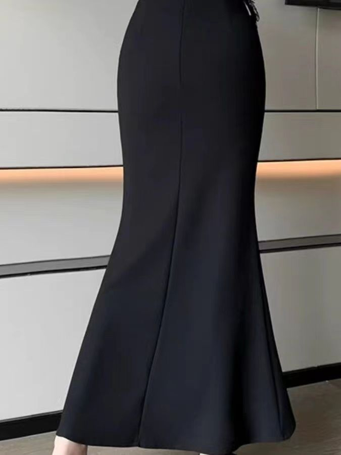 Fashionable Korean Style Pure  - A-Line Skirt Midi recension och pris