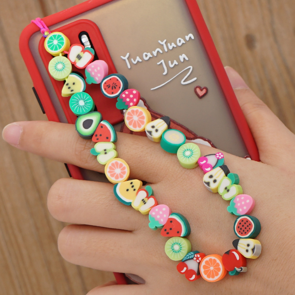 Cute Fruit Bead Phone Strap Ch - Fashion Women Picture recension och pris