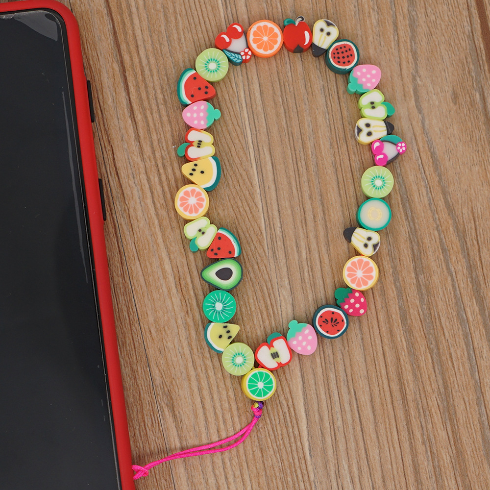Cute Fruit Bead Phone Strap Ch - Fashion Women Picture recension och pris
