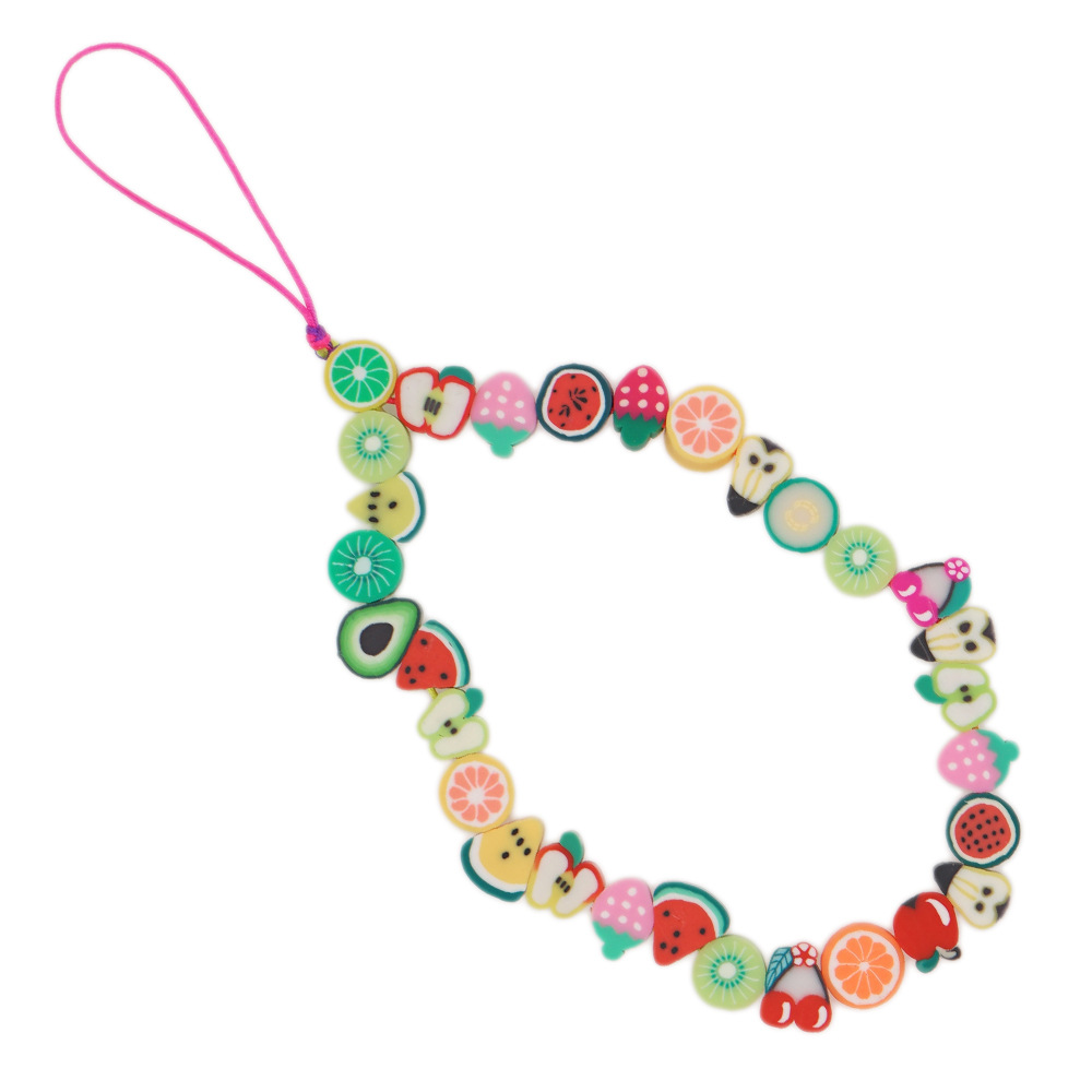 Cute Fruit Bead Phone Strap Ch - Fashion Women Picture recension och pris