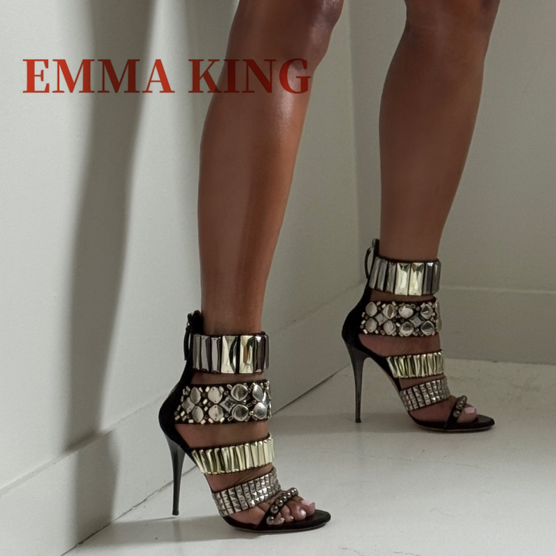 Black Embellished Ankle Strap  - Women Fashion Ideas recension och pris