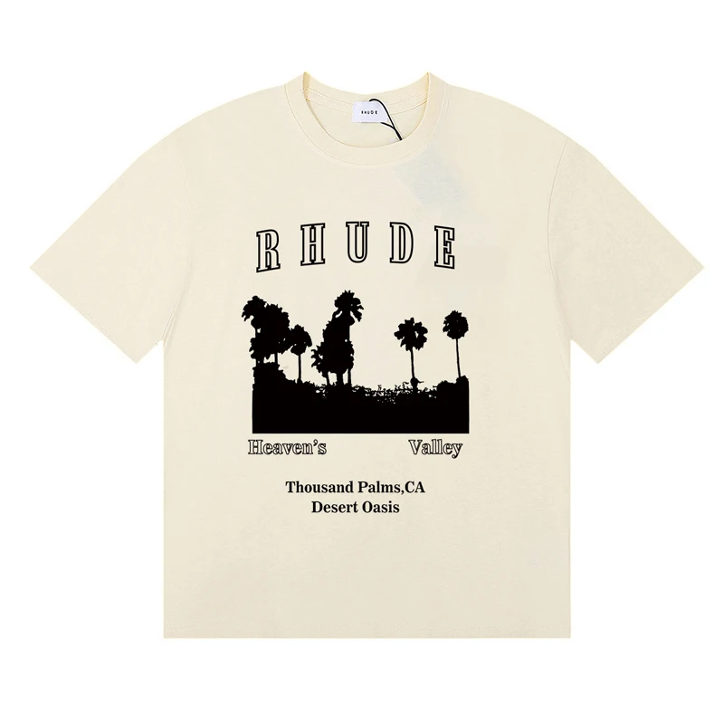 Fashionable Brand Rhude T-shir - Women Fashion Brand Logo recension och pris