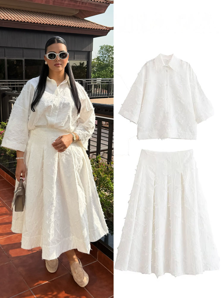 HH Women Tassel Sets White Tur - A-Line Skirt Midi recension och pris
