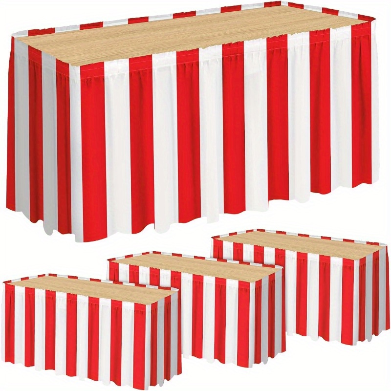 1/2pcs Carnival Red and White  - Printed Wrap Skirt recension och pris