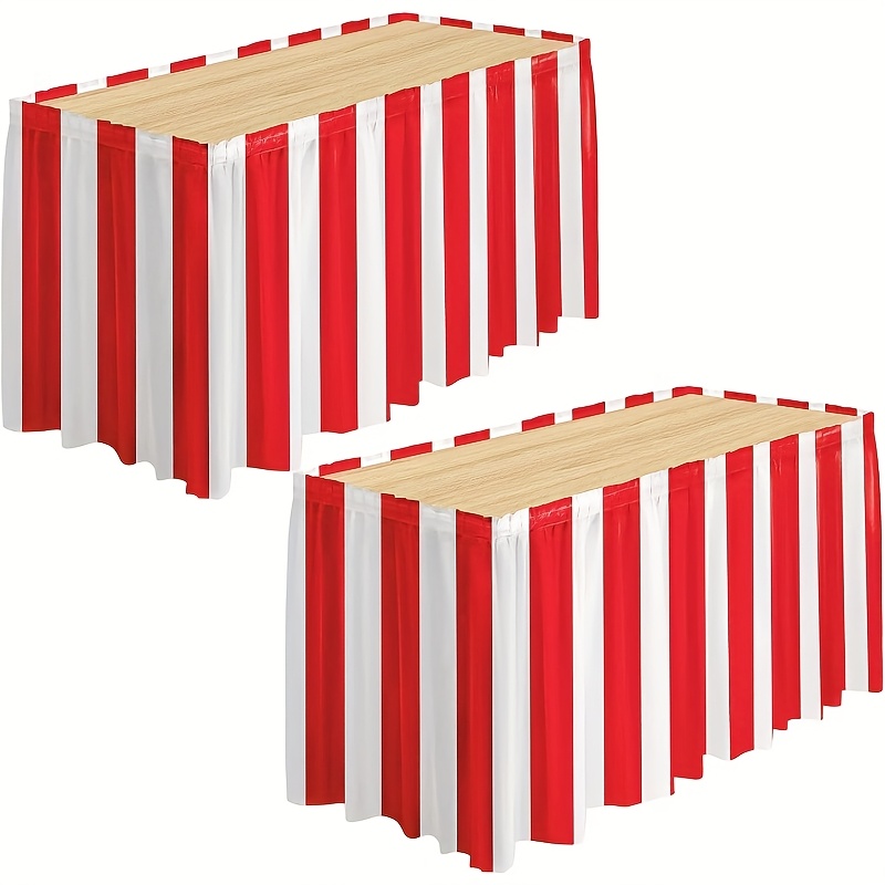 1/2pcs Carnival Red and White  - Printed Wrap Skirt recension och pris