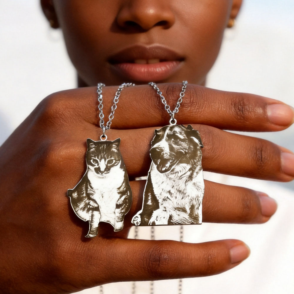 Custom Engrave Pet Photo Neckl - Fashion Women Picture recension och pris