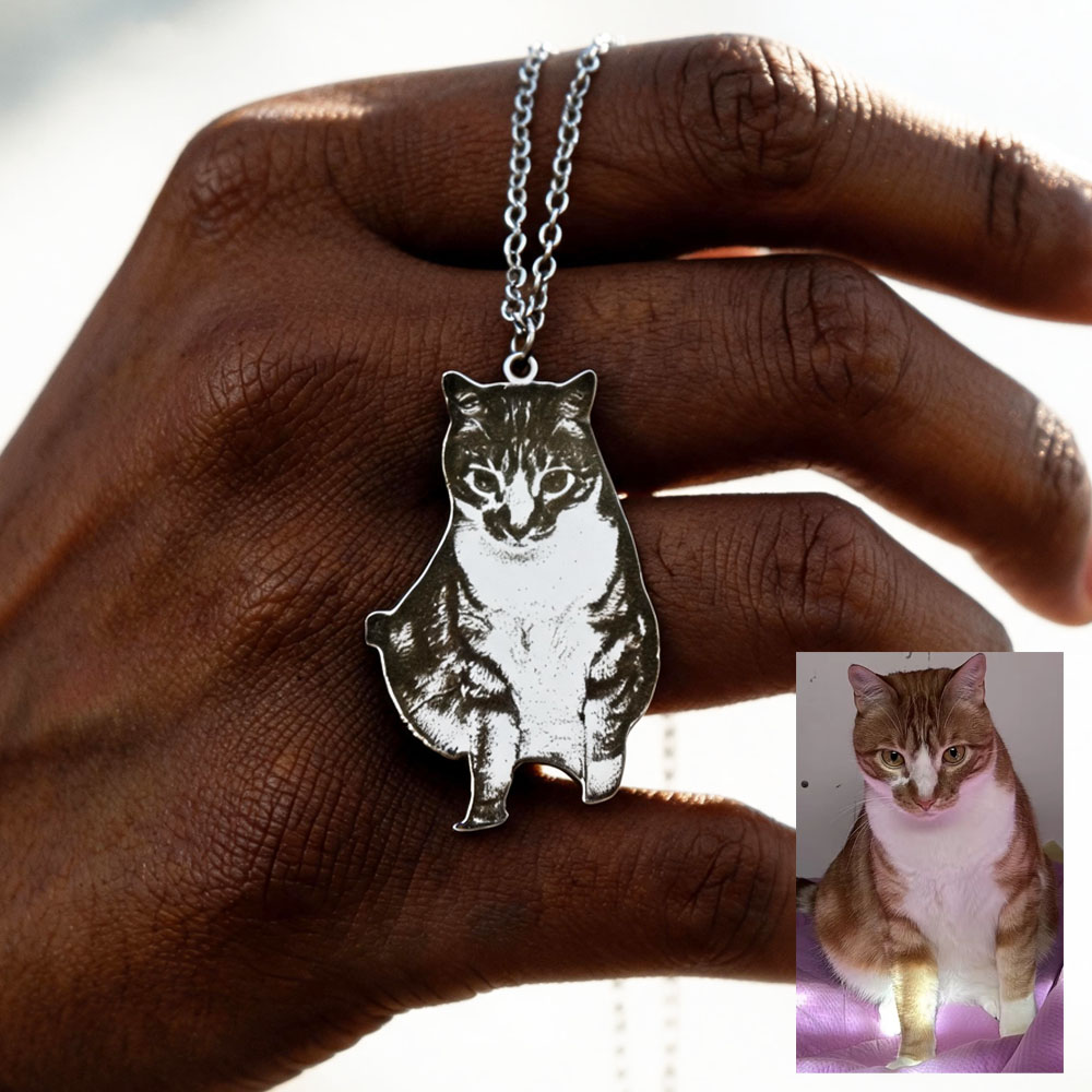 Custom Engrave Pet Photo Neckl - Fashion Women Picture recension och pris
