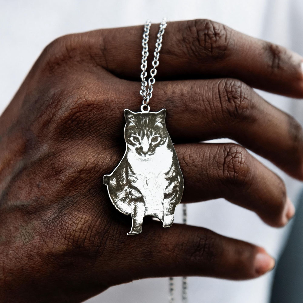 Custom Engrave Pet Photo Neckl - Fashion Women Picture recension och pris