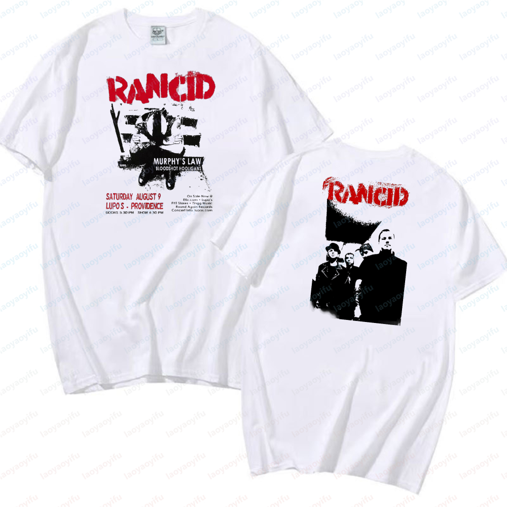 Rancid Double Sided Print Tshi - Women'S Fashion Edgy recension och pris