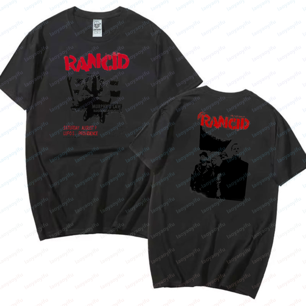 Rancid Double Sided Print Tshi - Women'S Fashion Edgy recension och pris