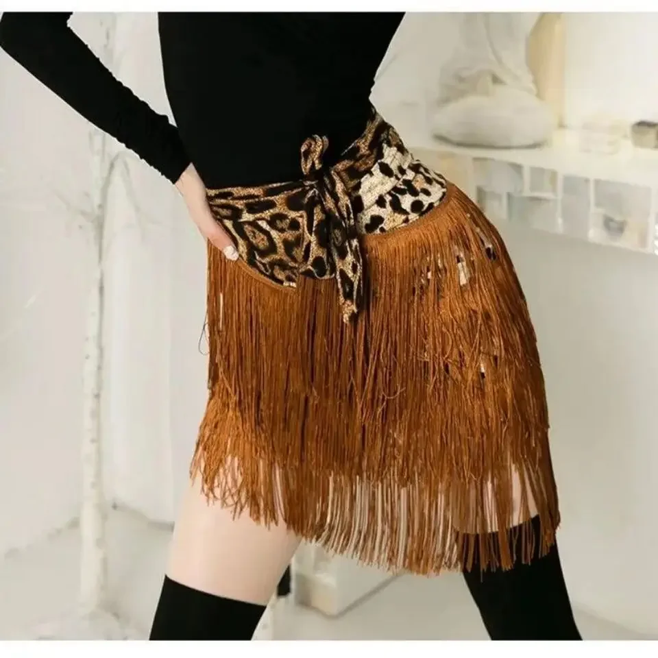 Latin Dance Skirt Leopard Prin - Printed Wrap Skirt recension och pris