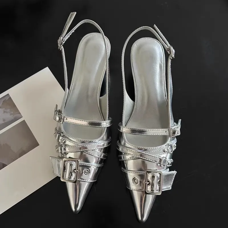 Pointed Toe High Heels Women W - Fashion Women Belt recension och pris