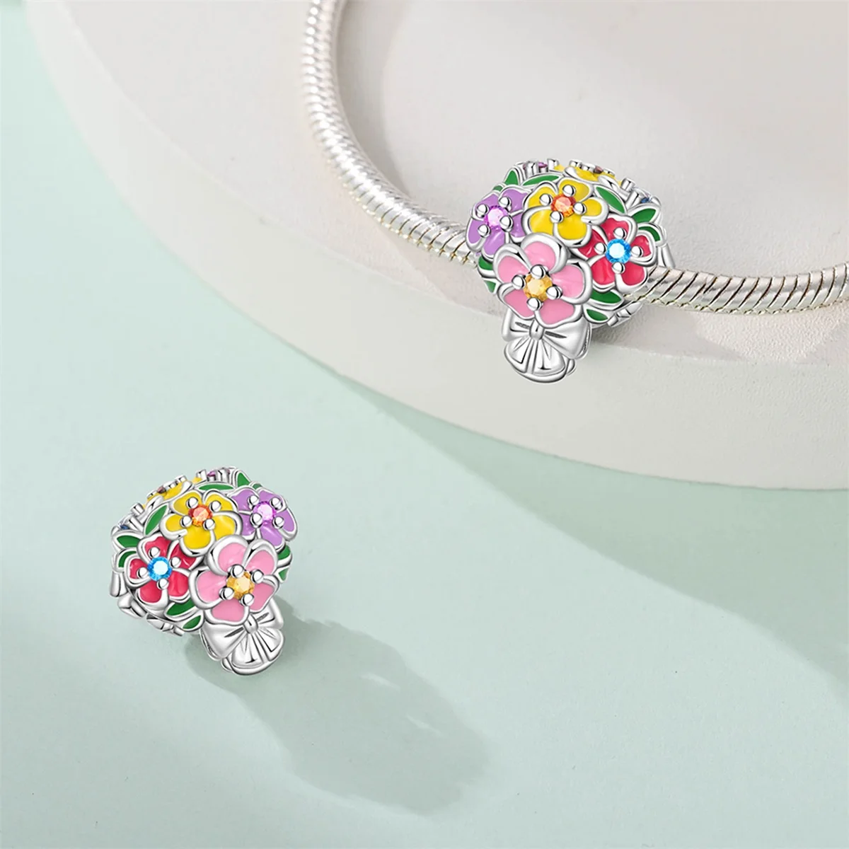 Silver-Plated Umbrella Charm B - Women'S Fashion Umbrella recension och pris