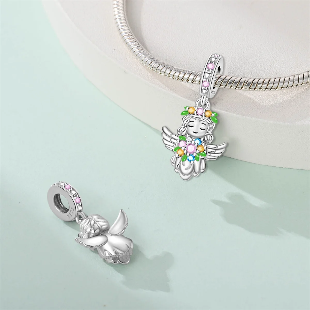 Silver-Plated Umbrella Charm B - Women'S Fashion Umbrella recension och pris