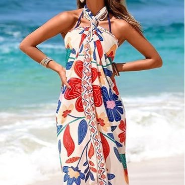 Pareo Dress Printed Beach Wome - Printed Wrap Skirt recension och pris