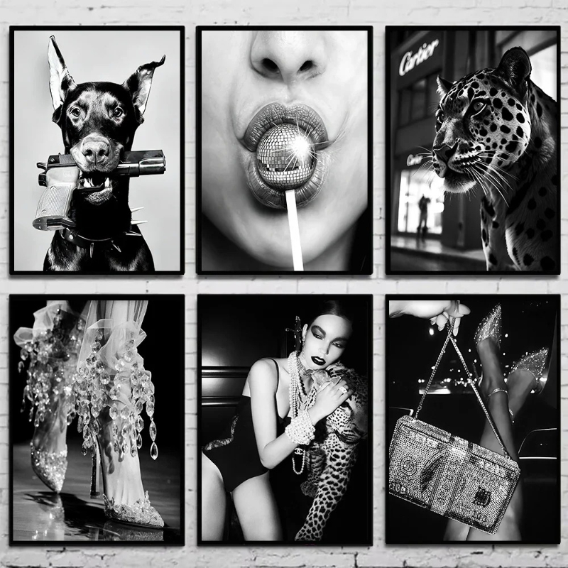 Black and White Fashion Vintag - Fashion Women Picture recension och pris