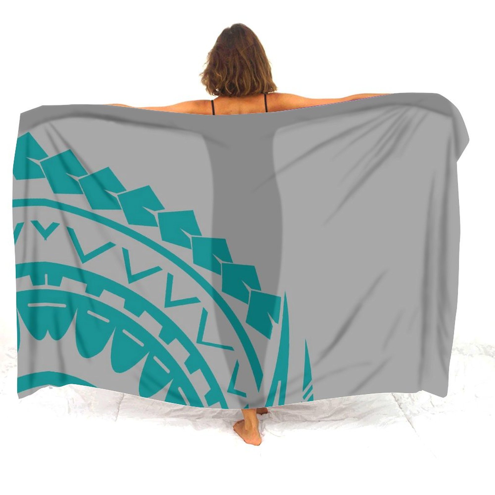 Customizable Polynesian Floral - Printed Wrap Skirt recension och pris