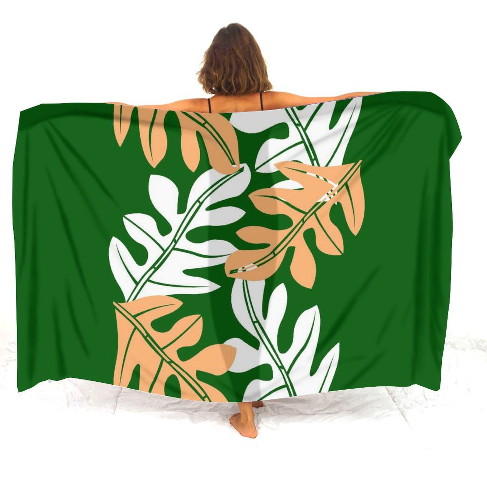 Customizable Polynesian Floral - Printed Wrap Skirt recension och pris