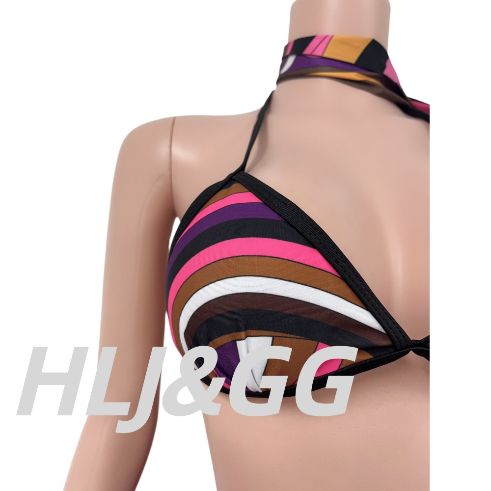 HLJ Women 4Piece Print Bikini  - Printed Wrap Skirt recension och pris