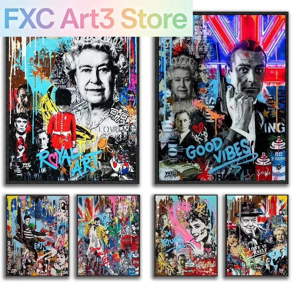 Frameless,Queen of England Pos - Fashion Women Picture recension och pris