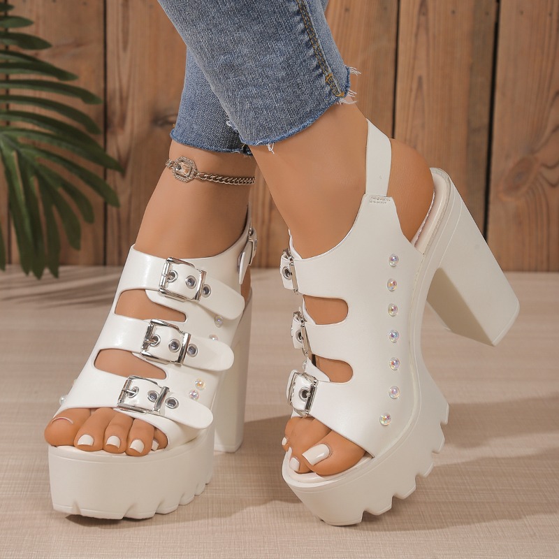 Super High Heel Sandals Summer - Fashion Women Belt recension och pris