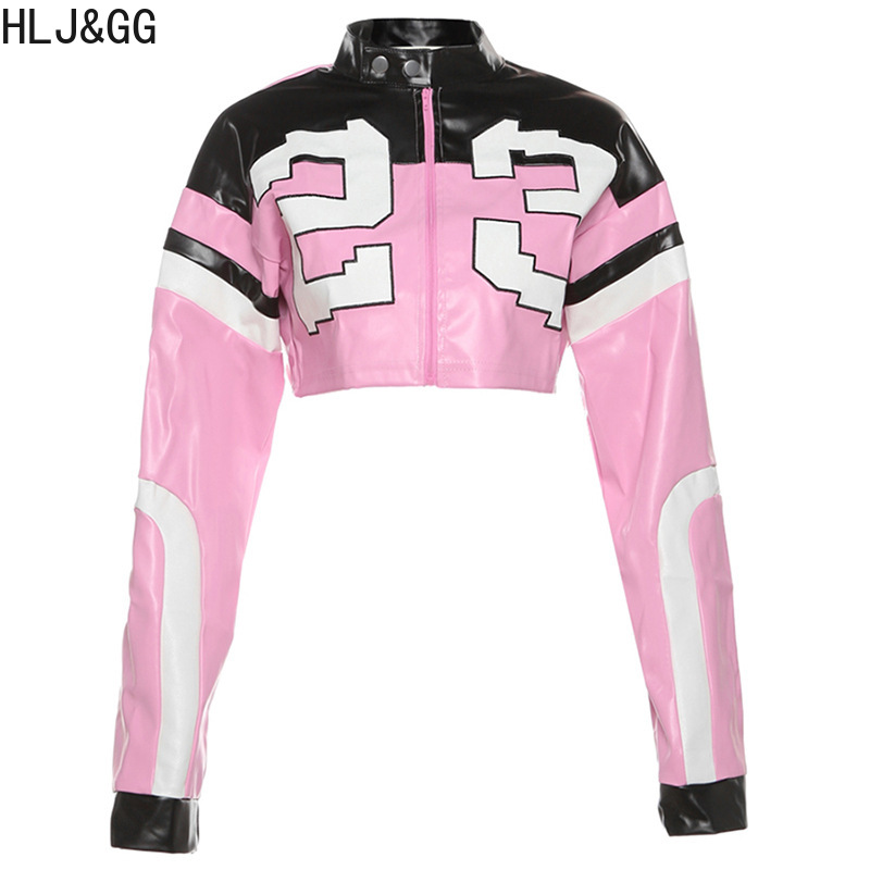 HLJ&GG Fashion Y2K Leather Jac - Women'S Fashion Leather Jacket recension och pris