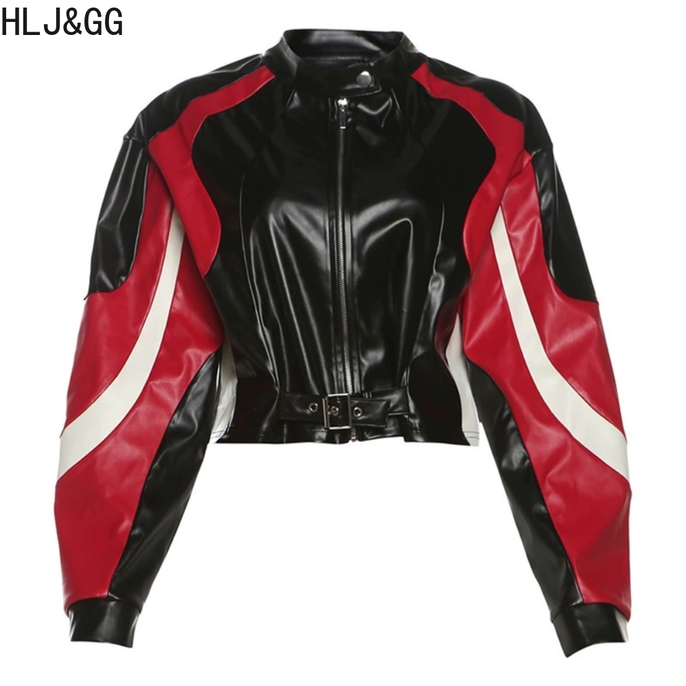 HLJ&GG Fashion Y2K Leather Jac - Women'S Fashion Leather Jacket recension och pris