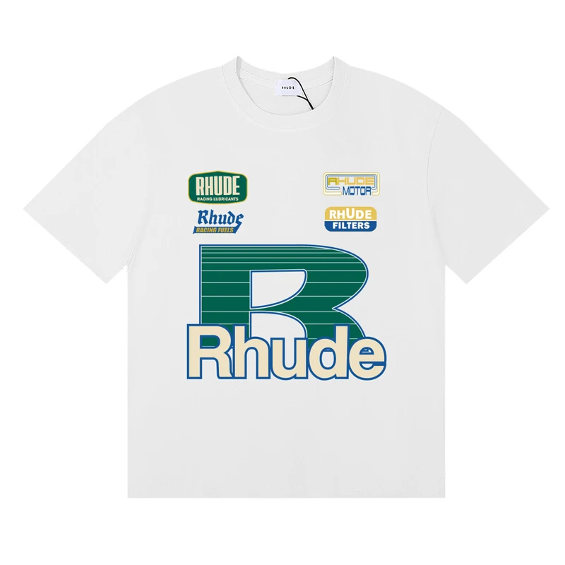 Streetwear Brand Rhude T-shirt - Women Fashion Brand Logo recension och pris