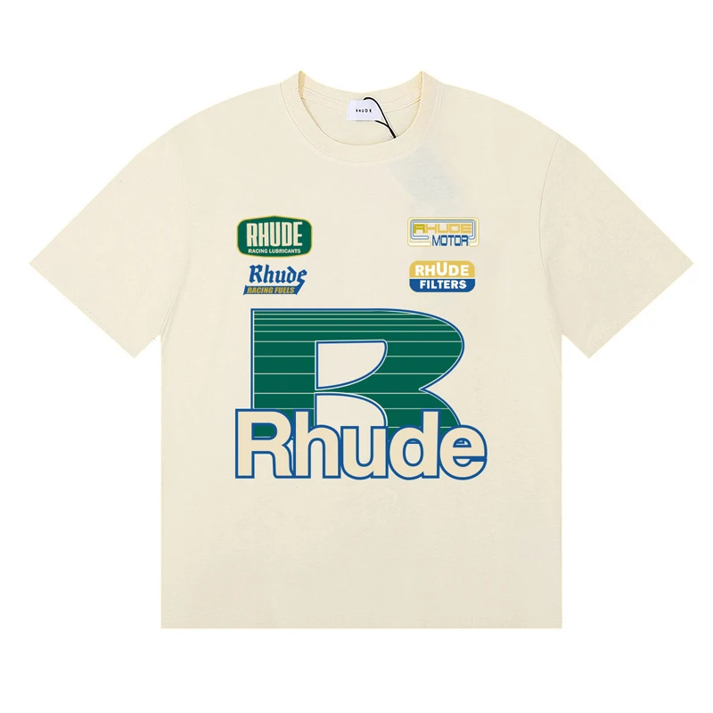 Streetwear Brand Rhude T-shirt - Women Fashion Brand Logo recension och pris
