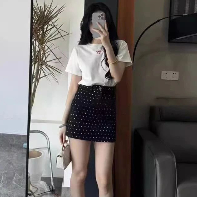 2026 Summer White Print High W - Printed Wrap Skirt recension och pris