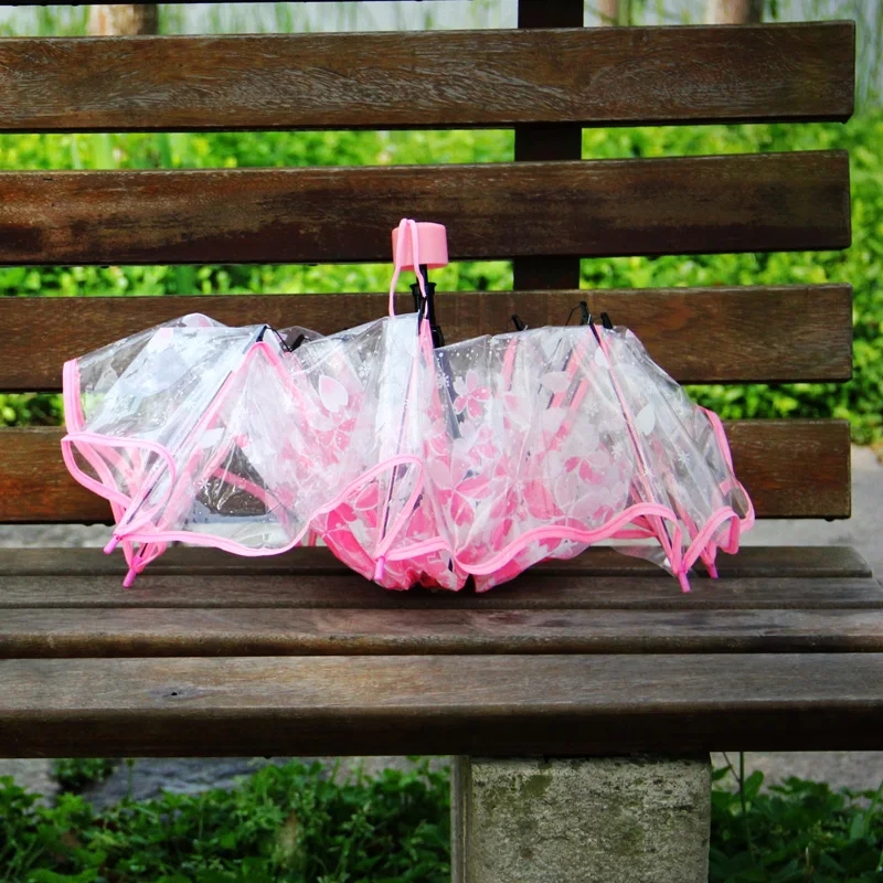 Fashion Thicken PVC Three Fold - Women'S Fashion Umbrella recension och pris