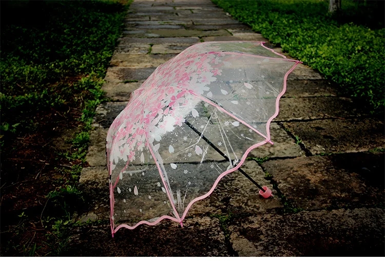 Fashion Thicken PVC Three Fold - Women'S Fashion Umbrella recension och pris