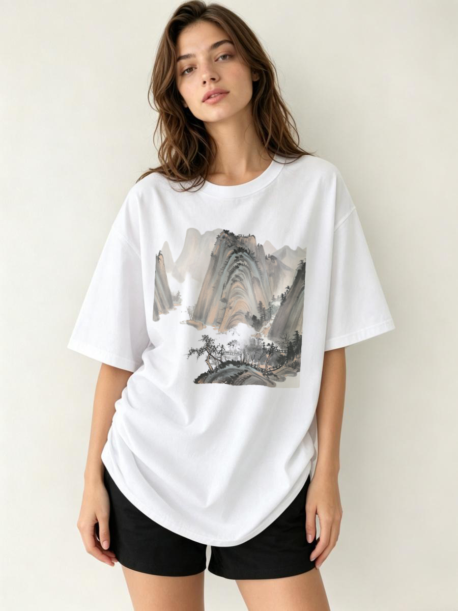 T Shirts Streetwear Oversized  - Women Fashion Brand Logo recension och pris