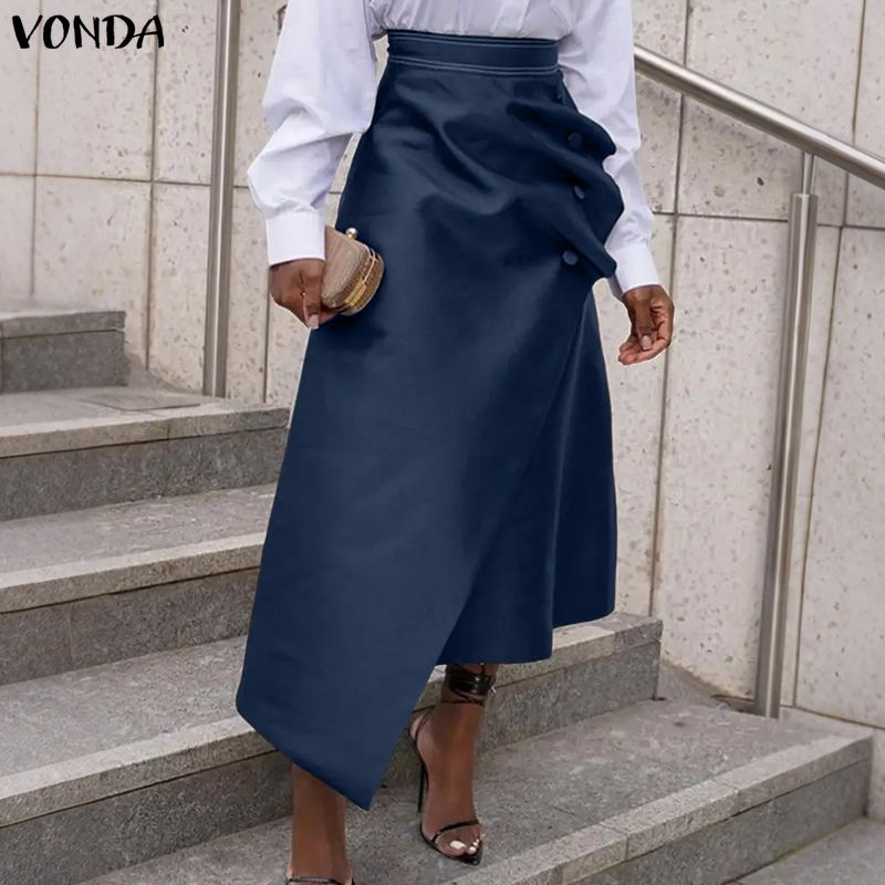 VONDA Plus Size 5XL Elegant Wo - A-Line Skirt Midi recension och pris
