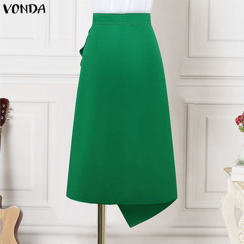 VONDA Plus Size 5XL Elegant Wo - A-Line Skirt Midi recension och pris