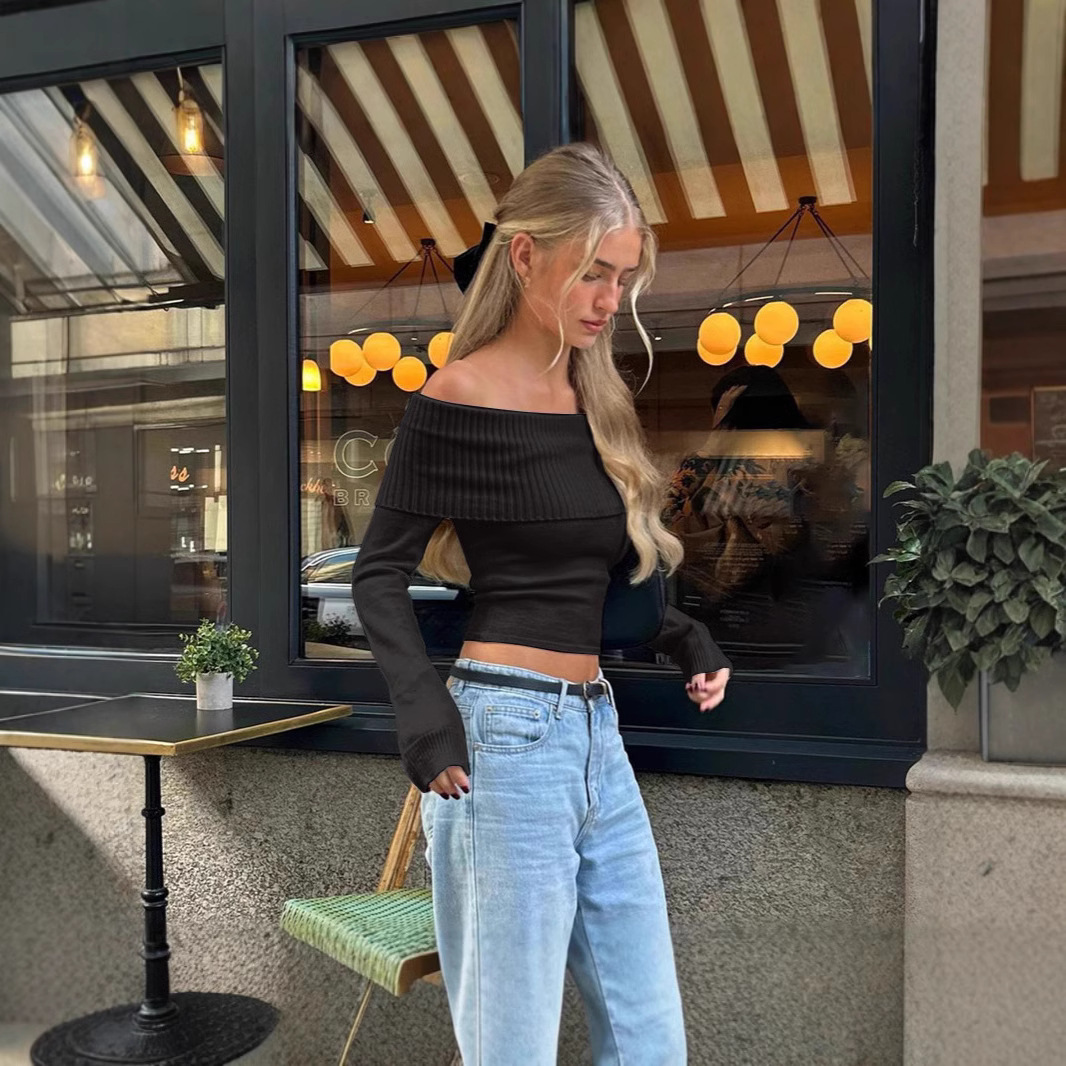 Street Fashion Off Shoulder To - Women Fashion Outfits recension och pris