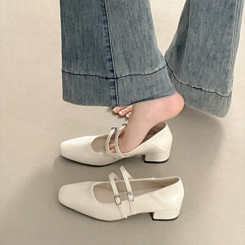 Square Toe Low Heel Women Silv - Fashion Women Belt recension och pris