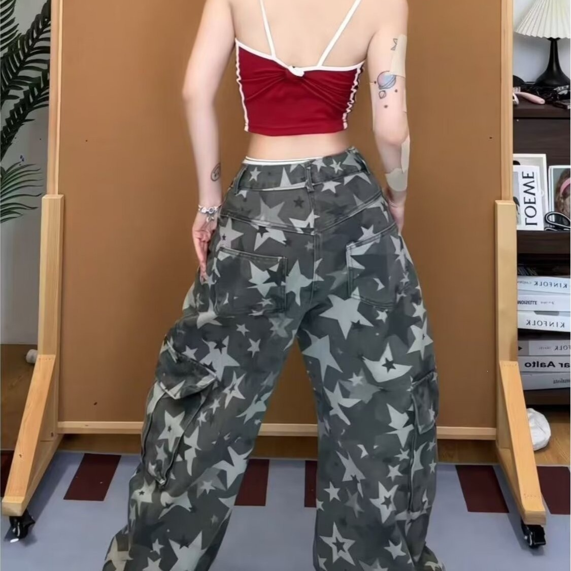 Women's Camo Cargo Pants High  - Women'S Fashion Utility Pants recension och pris