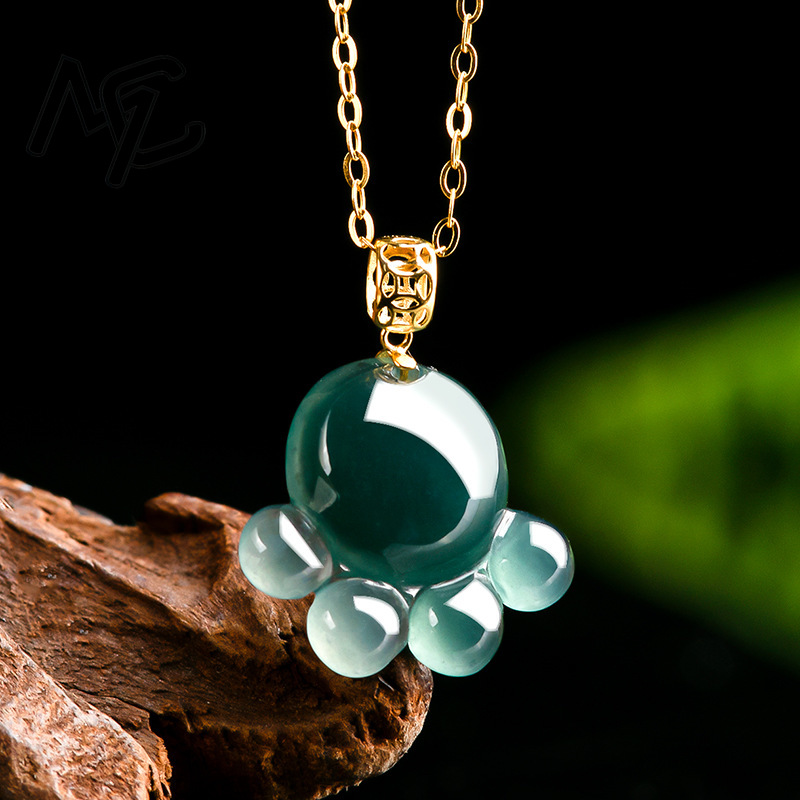 Natural Real Emerald Blue Wate - Women'S Fashion recension och pris