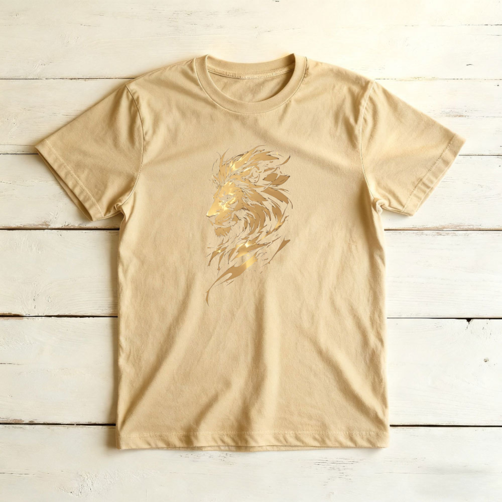 Elegant Golden Lion Portrait T - Women'S Fashion Edgy recension och pris