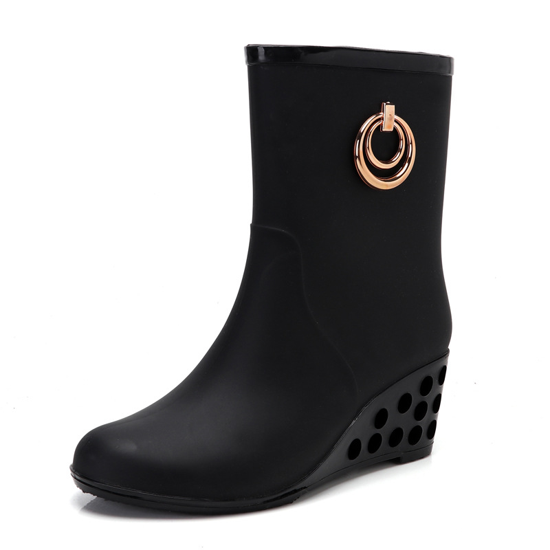 Fashion Wedge Heel Rain  Boots - Women'S Fashion Gumboots recension och pris