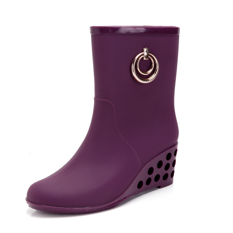 Fashion Wedge Heel Rain  Boots - Women'S Fashion Gumboots recension och pris