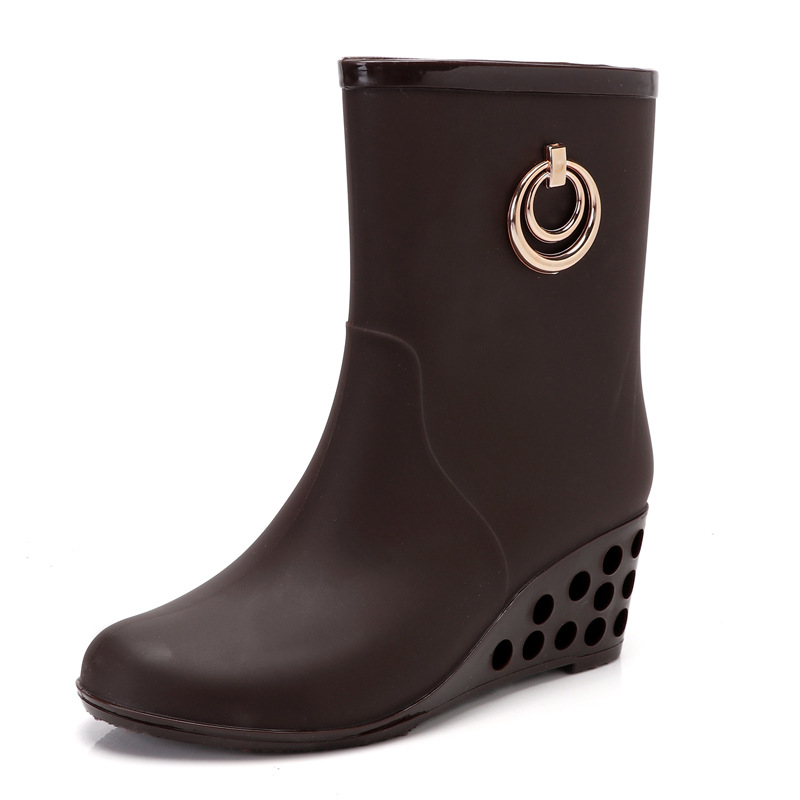 Fashion Wedge Heel Rain  Boots - Women'S Fashion Gumboots recension och pris