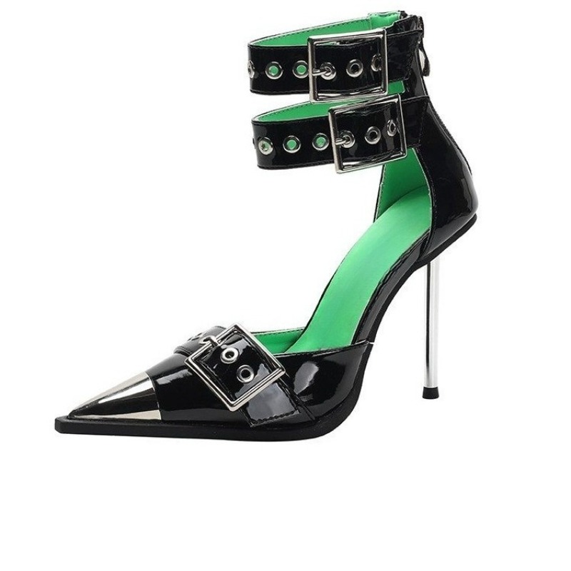 Super High Heel Metal Pointed  - Fashion Women Belt recension och pris