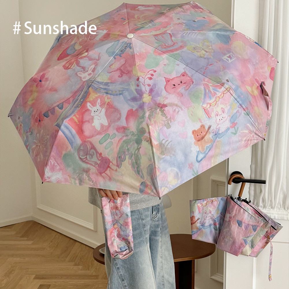 Manual Folding Fashion Print U - Women'S Fashion Umbrella recension och pris